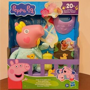 Peppa Pig Oinks & Snuggles Evie Toy - Pink and Yellow